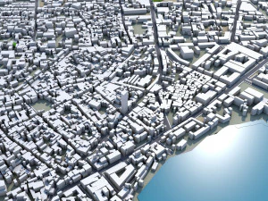 Accra city ghana 40km 3D Model