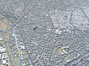 Accra city ghana 40km Modèle 3D