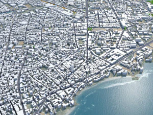 Accra city ghana 40km 3D Model