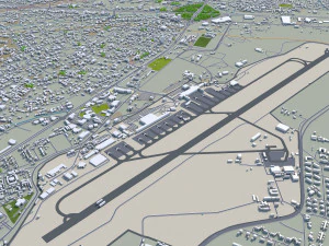 Accra city ghana 40km 3D Model