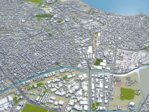 Accra city ghana 40km Modèle 3D