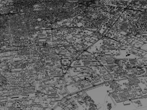 Accra city ghana 40km 3D Model