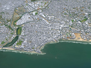 Accra city ghana 40km Modèle 3D