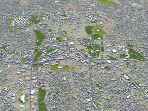 Addis ababa city ethiopia 60km 3D Model