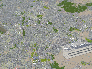 Addis ababa city ethiopia 60km 3D Model
