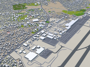 Addis ababa city ethiopia 60km 3D Model