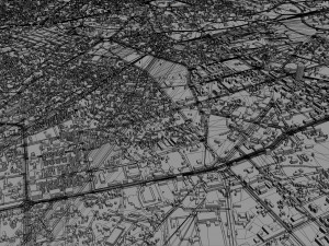 Addis ababa city ethiopia 60km 3D Model
