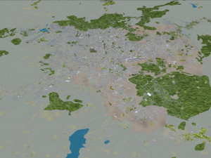 Addis ababa city ethiopia 60km 3D Model