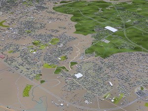 Addis ababa city ethiopia 60km 3D Model
