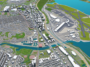 alexandria city virginia usa 20km 3D मॉडल