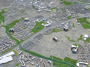 alexandria city virginia usa 20km 3D मॉडल