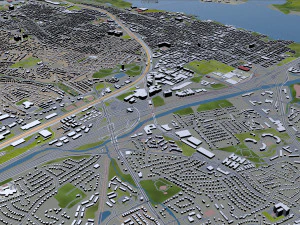alexandria city virginia usa 20km 3D Model