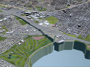 alexandria city virginia usa 20km 3D Model