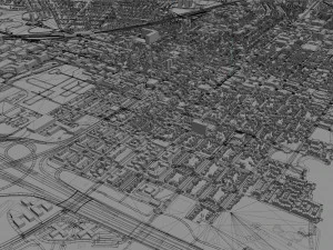 alexandria city virginia usa 20km 3D Model