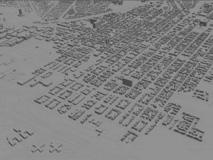 alexandria city virginia usa 20km 3D Model