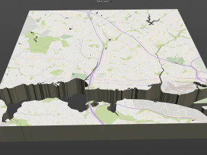 alexandria city virginia usa 20km 3D Model