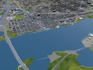 alexandria city virginia usa 20km 3D Model