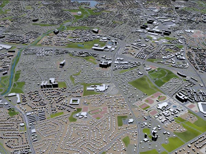 alexandria city virginia usa 20km 3D Model