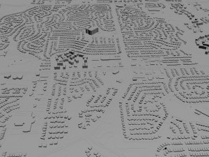 allen city texas usa 20km Modello 3D