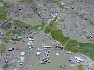 allen city texas usa 20km 3D Model