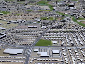allen city texas usa 20km Modello 3D