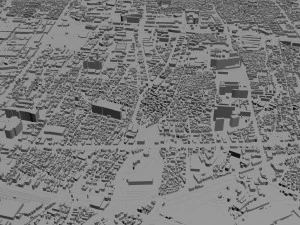 amagasaki city japan 20km 3D Model