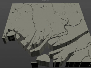 amagasaki city japan 20km Modello 3D