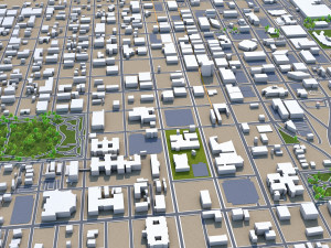 amarillo city texas usa 40km 3D 模型