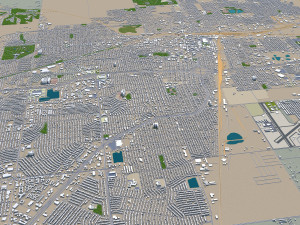 amarillo city texas usa 40km 3D 模型