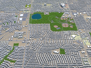 amarillo city texas usa 40km 3D 模型