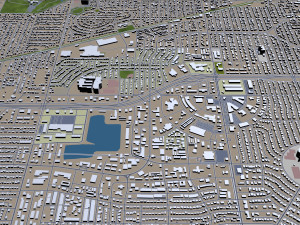 amarillo city texas usa 40km 3D 模型