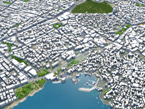 Antalya city turkey 30km 3D Model