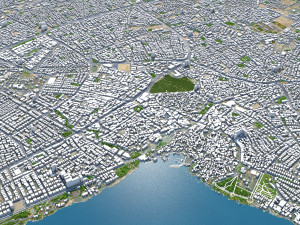 Antalya city turkey 30km 3D Model