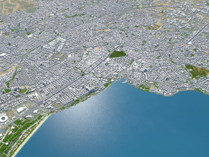 Antalya city turkey 30km 3D Model