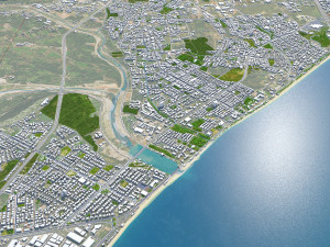 Antalya city turkey 30km 3D Model