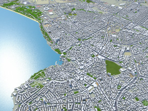 Antalya city turkey 30km 3D Model