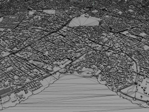 Antalya city turkey 30km 3D Model