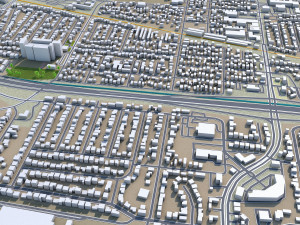 antioch city california usa 30km 3D मॉडल