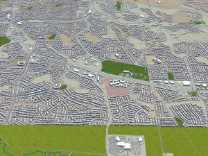 antioch city california usa 30km 3D Model