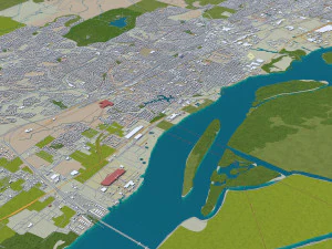 antioch city california usa 30km 3D Model
