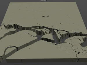 antioch city california usa 30km 3D Model
