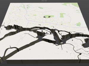 antioch city california usa 30km 3D मॉडल