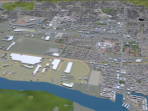 antioch city california usa 30km 3D Model