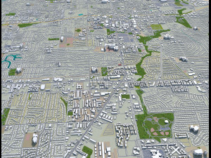 arlington city texas usa 40km 3D मॉडल