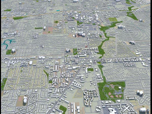 cidade de arlington, texas, eua, 40 km Modelo 3D