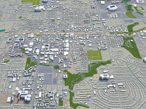 cidade de arlington, texas, eua, 40 km Modelo 3D