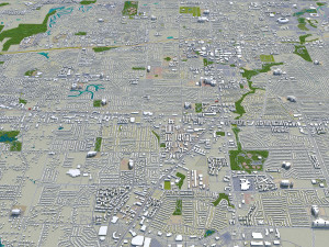 arlington city texas usa 40km 3D मॉडल