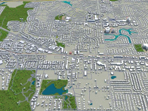 cidade de arlington, texas, eua, 40 km Modelo 3D