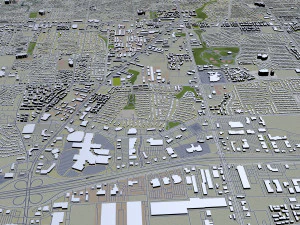 cidade de arlington, texas, eua, 40 km Modelo 3D