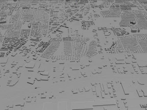 cidade de arlington, texas, eua, 40 km Modelo 3D